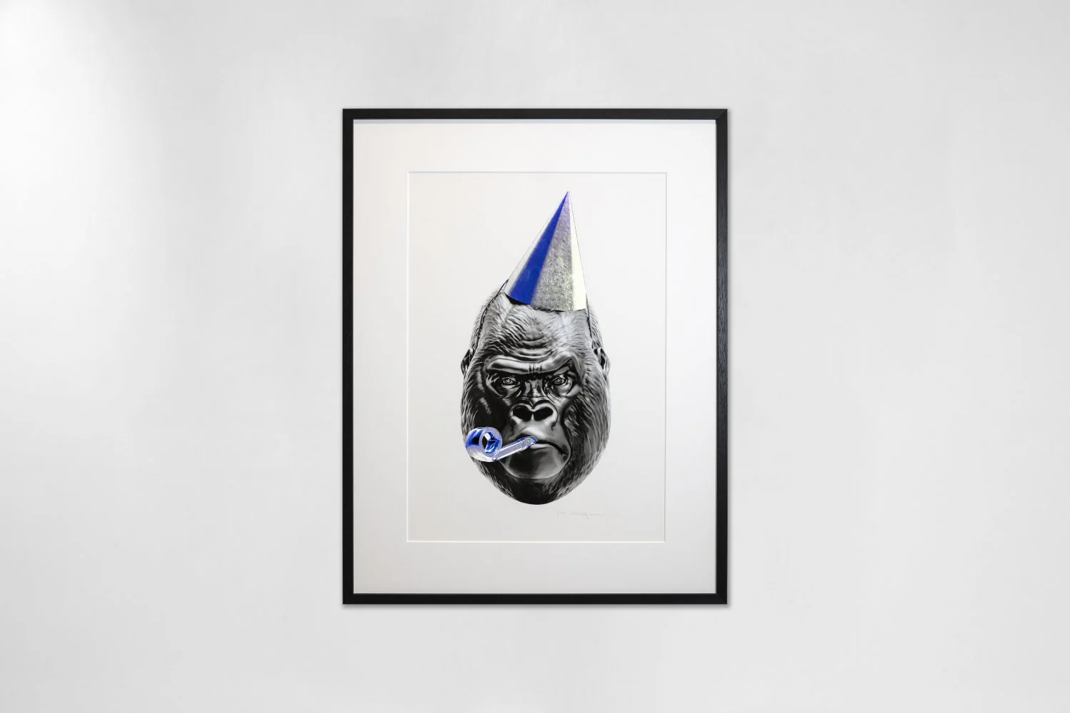 Big Bang (edition, black/silver leaf, blue), 2022