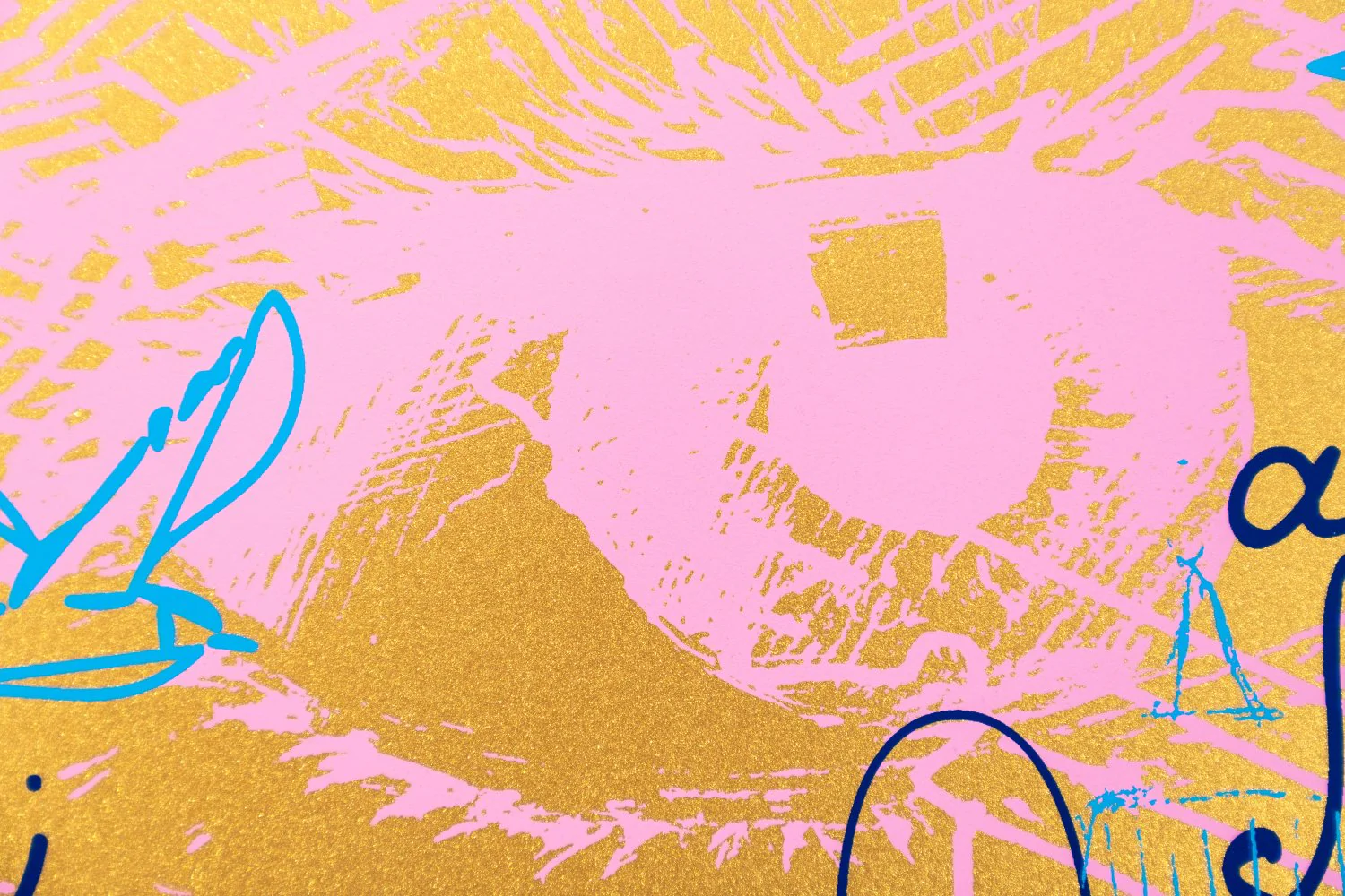 Clouds on Fire (edition, gold, blue, pink), 2022 - Image 2