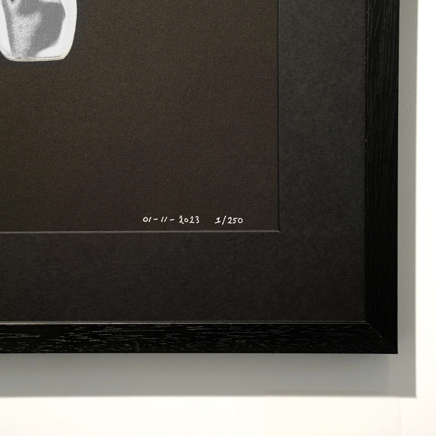 Bare Hug - The Foil Edition - Silver on Black - Fine Art Print - Image 8