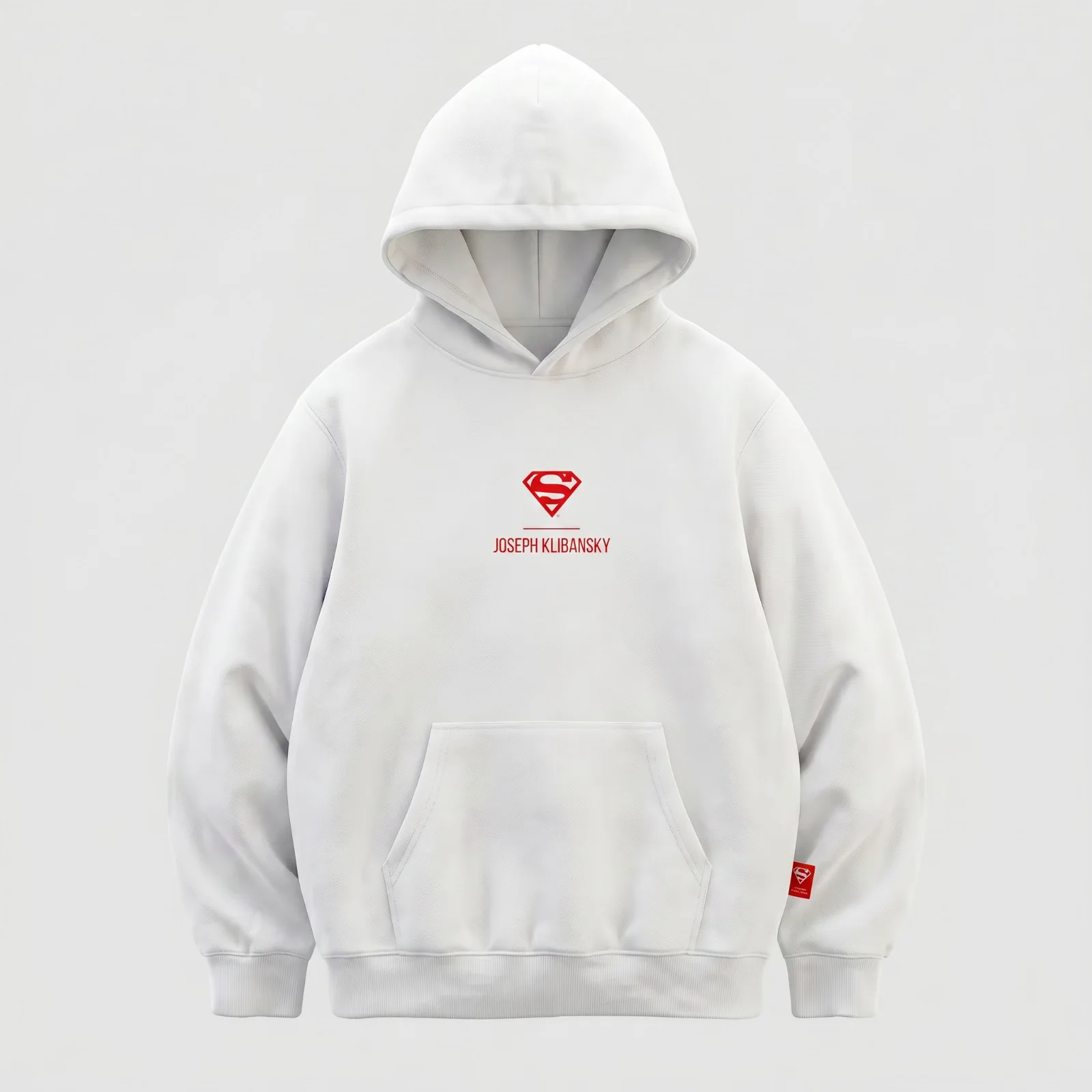 Supergirl Kiss (Superman x Joseph Klibansky) Hoodie White - Image 3