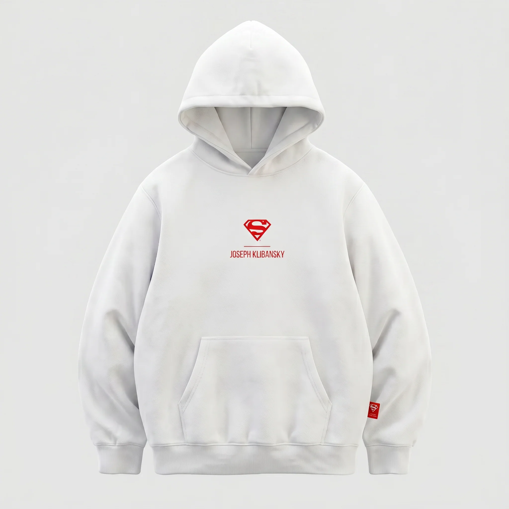 Superman Burn (Superman x Joseph Klibansky) Hoodie White - Image 4