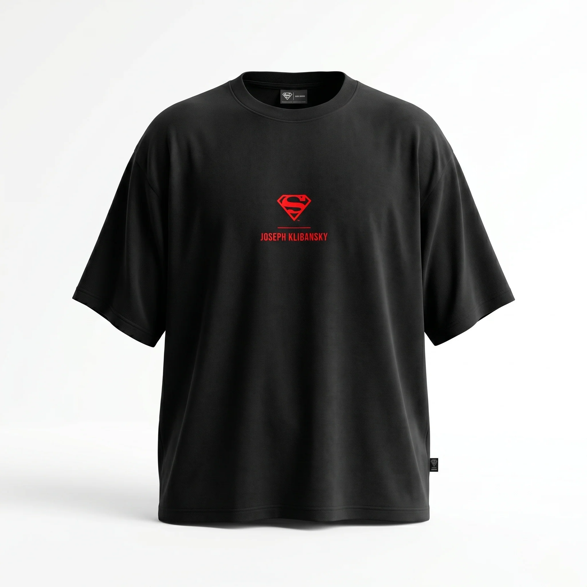 Superman Burn (Superman x Joseph Klibansky) T-Shirt Black - Image 6