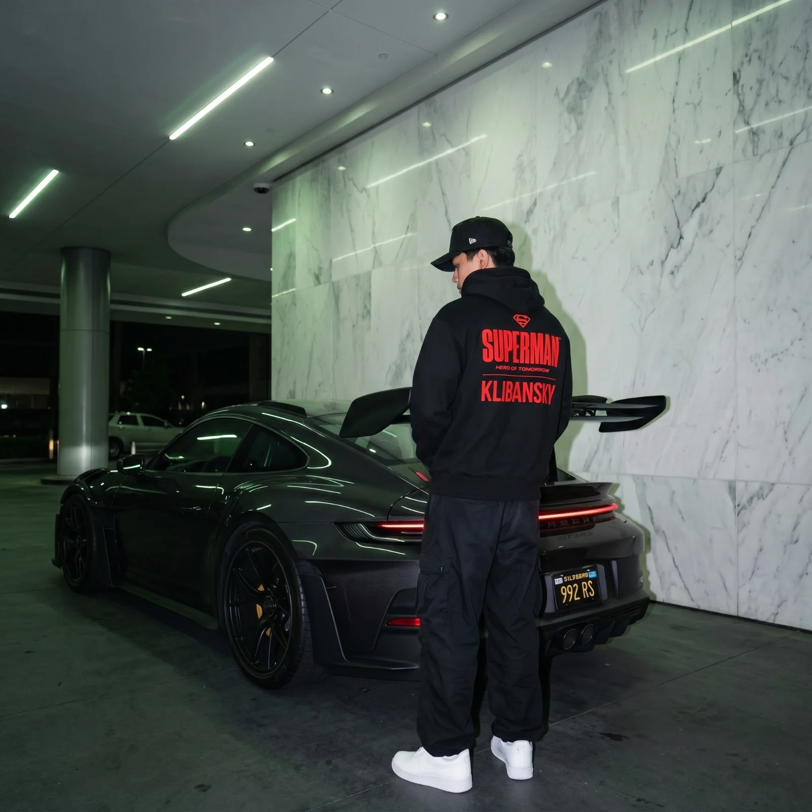 Superman Hero of Tomorrow (Superman x Joseph Klibansky) Hoodie Black - Image 3