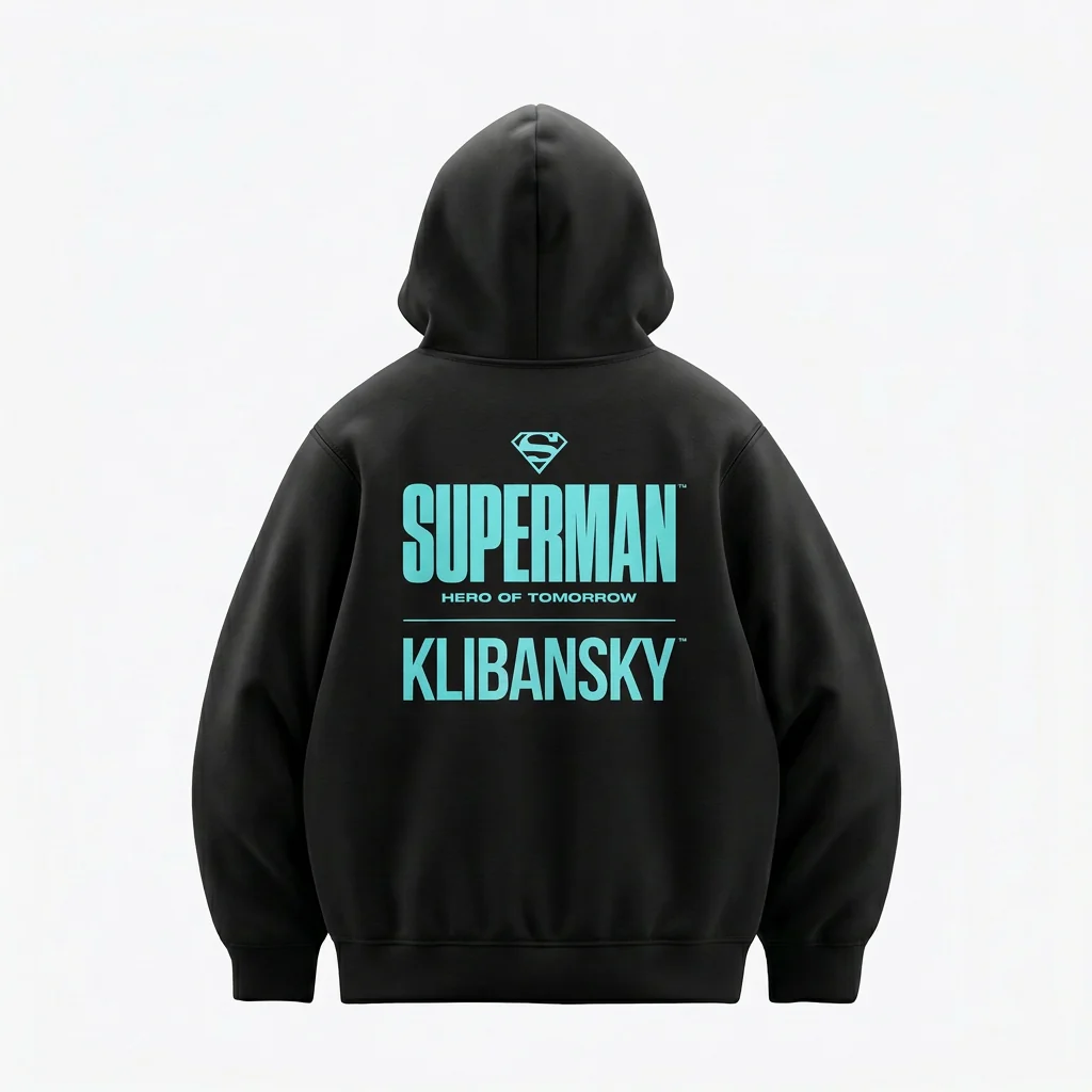Superman Hero of Tomorrow (Superman x Joseph Klibansky) Hoodie Black - Image 7