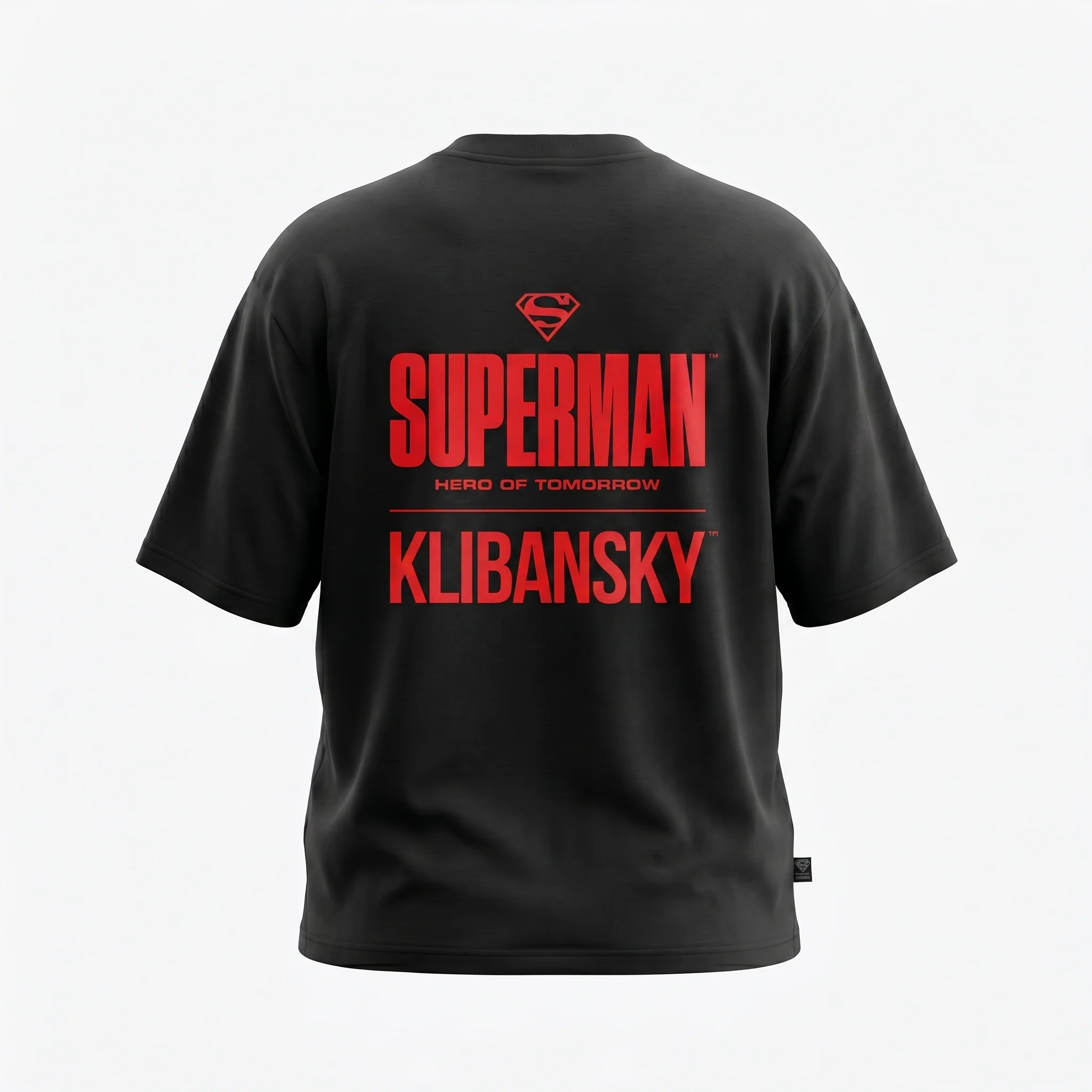 Superman Hero of Tomorrow (Superman x Joseph Klibansky) T-Shirt Black - Image 4