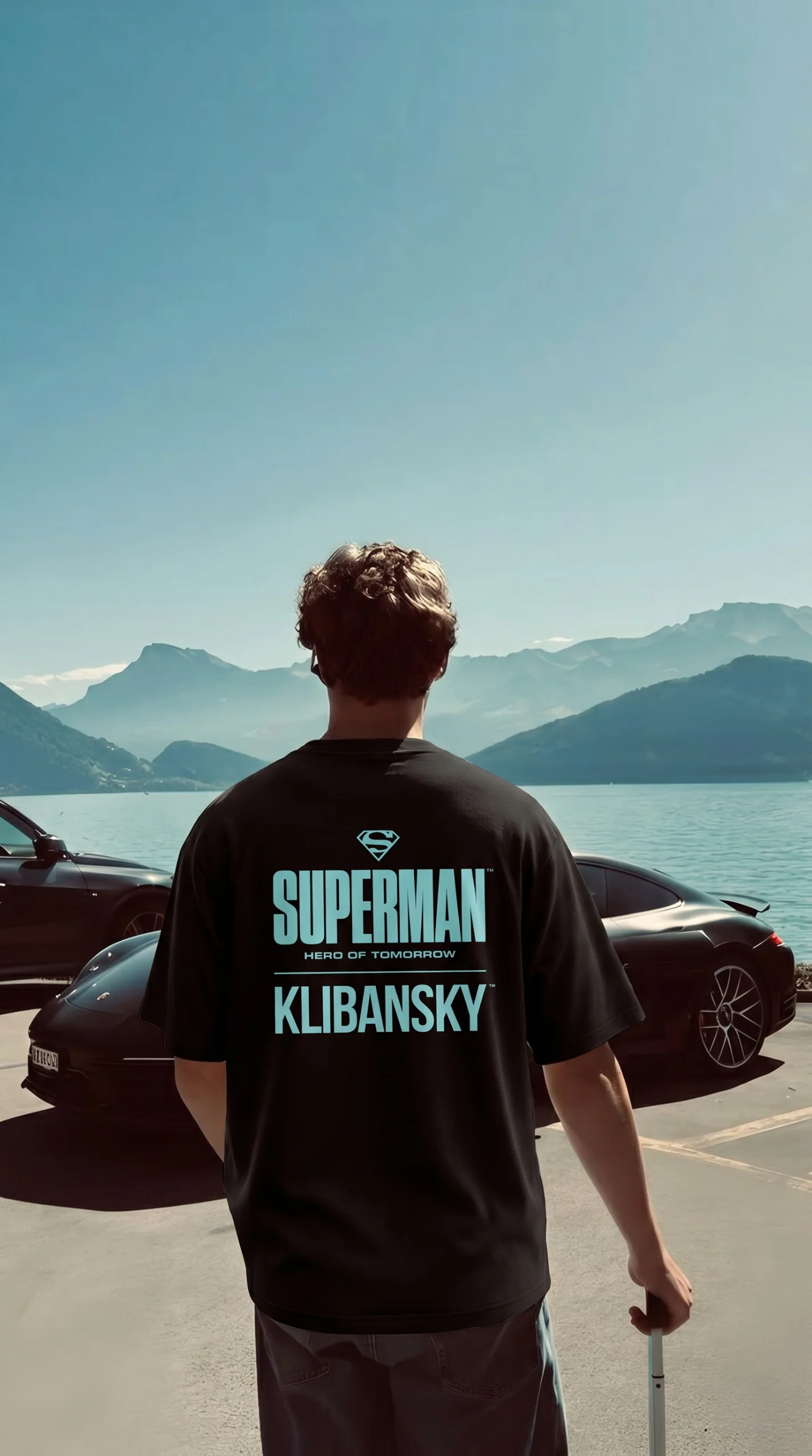 Superman Hero of Tomorrow (Superman x Joseph Klibansky) T-Shirt Black - Image 8